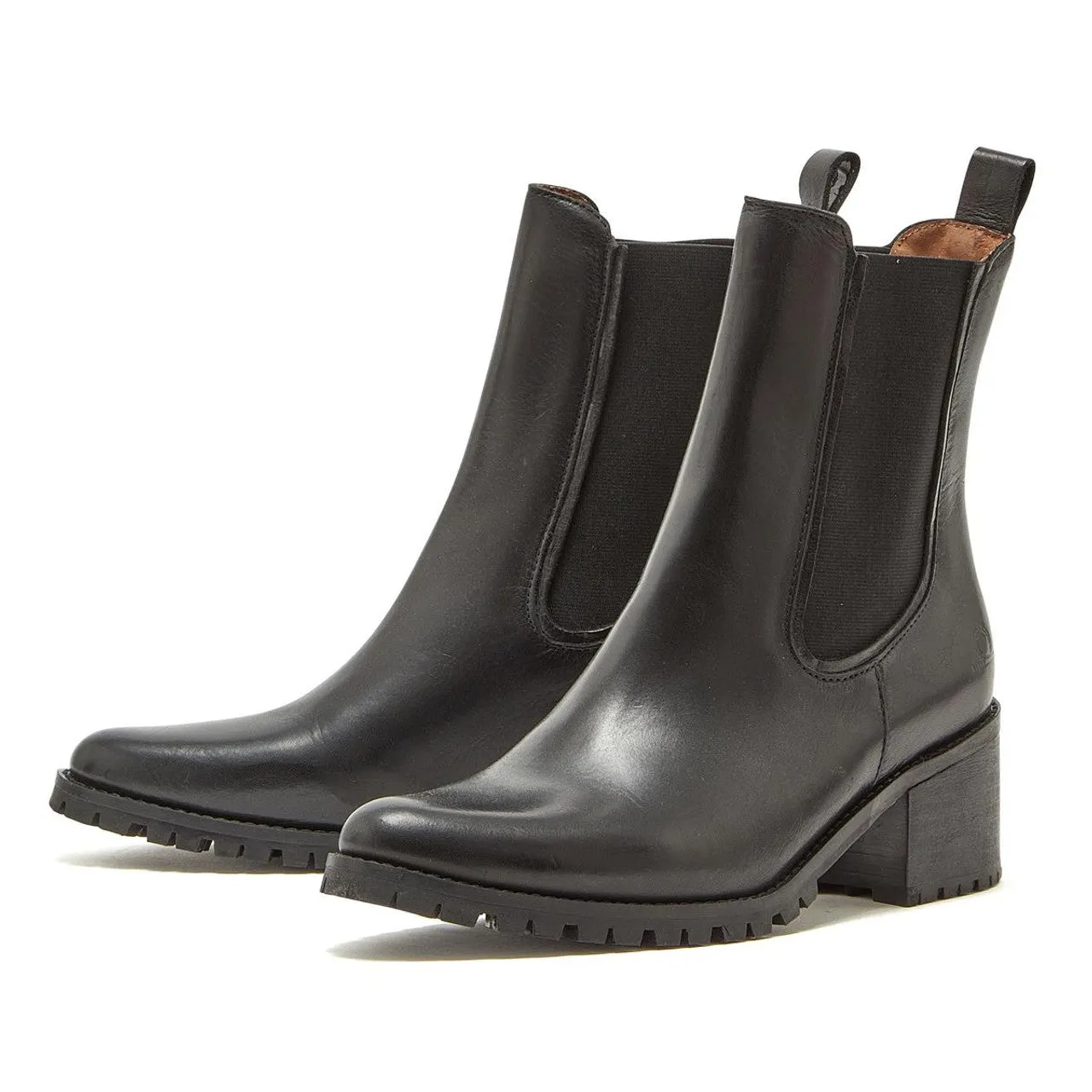 CHATHAM Ladies Vyne Heeled Chelsea Boots - Black