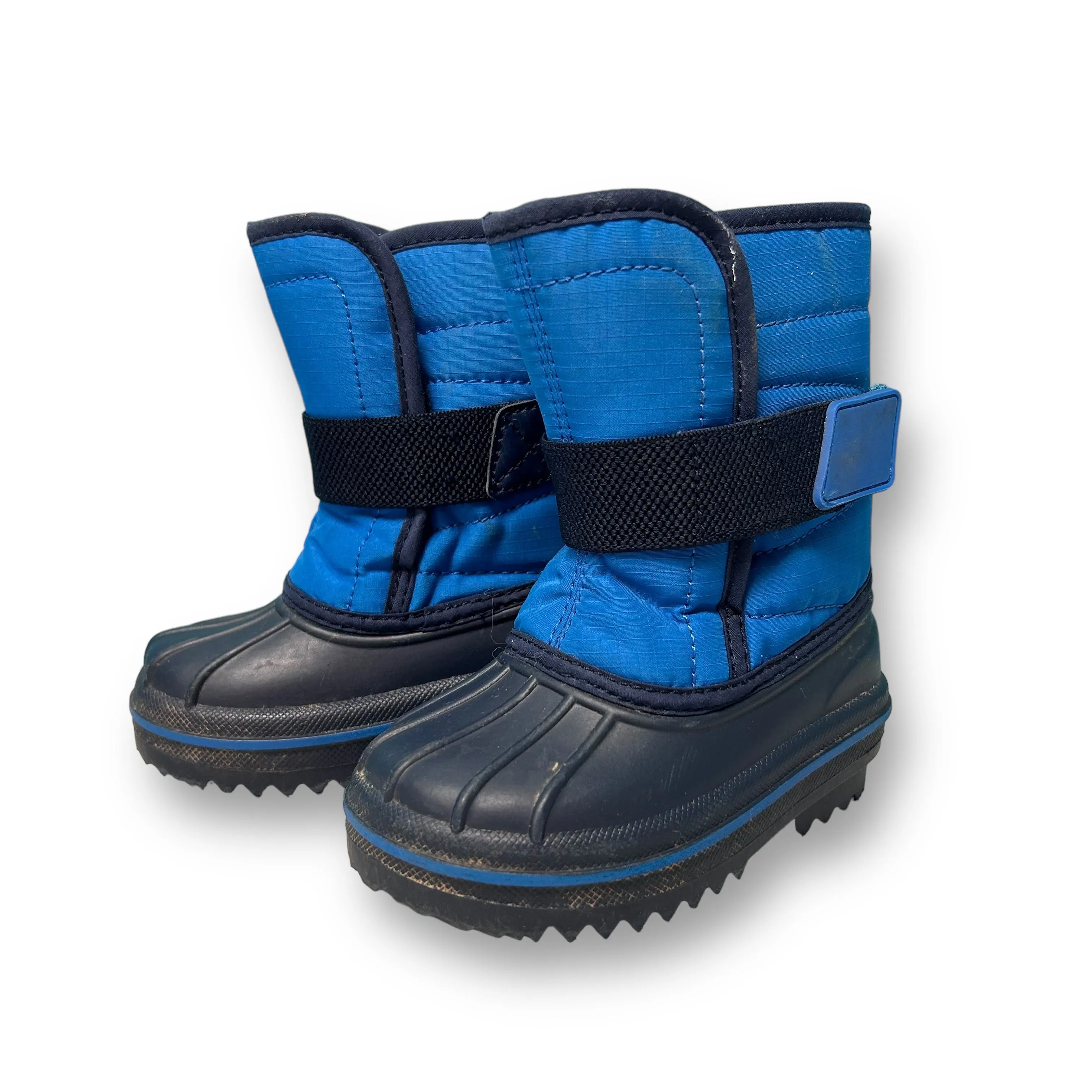 Children's Place Toddler Boy Size 5 Blue Lined Snow Boots