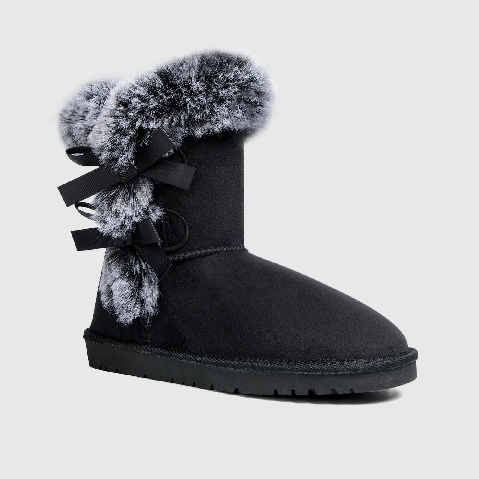 Classic Mid-tube Fur Lining Snow Boots