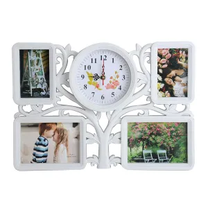 Collage Wall Hanging Photo Frame Tree Type 4 Openings Picture Frame for Home Gallery Decorative