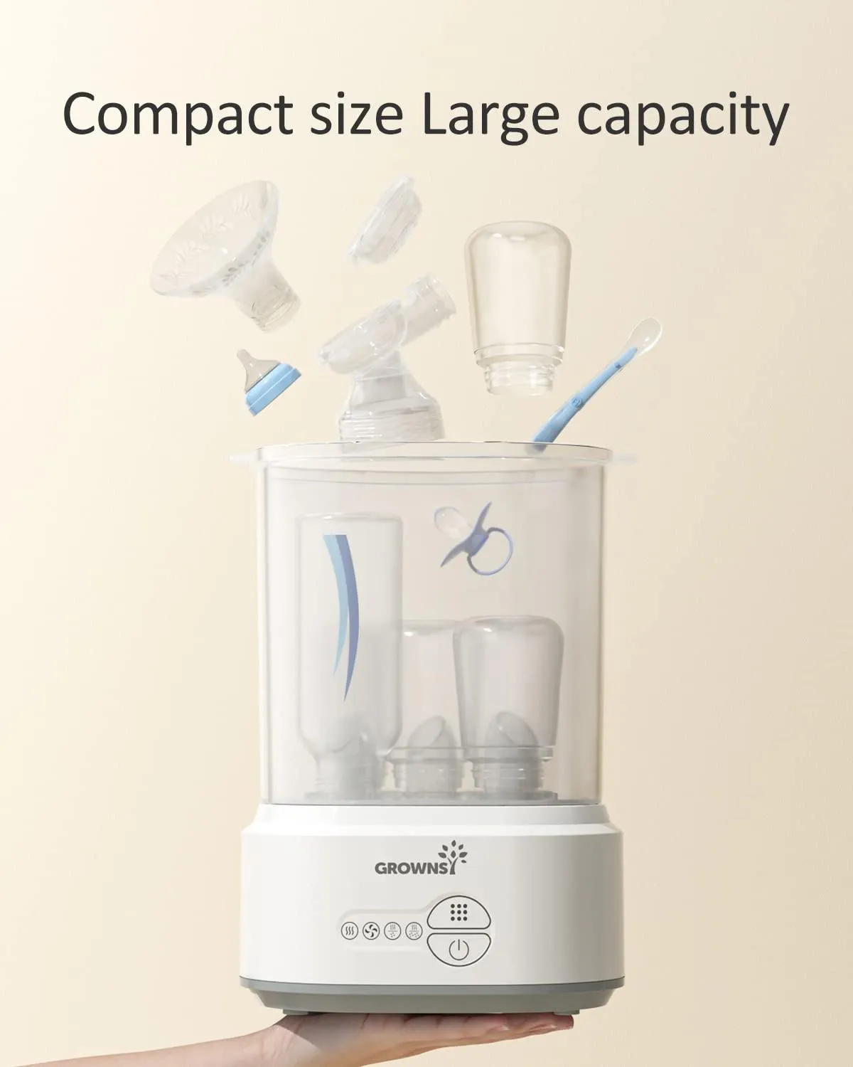 Compact Baby Bottle Sterilizer.