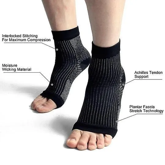 Compression Socks Ankle Bandage Open Toe Plantar Fasciitis Socks Pain Relief Sleeves