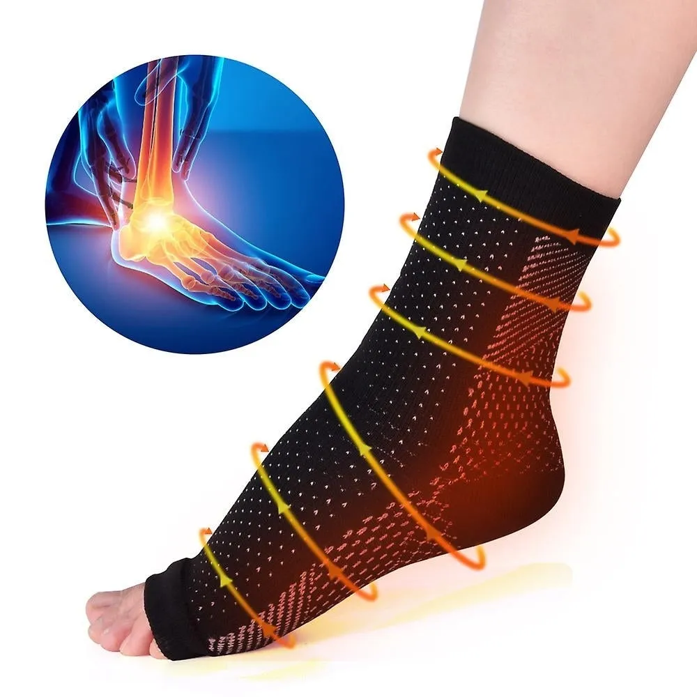 Compression Socks Ankle Bandage Open Toe Plantar Fasciitis Socks Pain Relief Sleeves