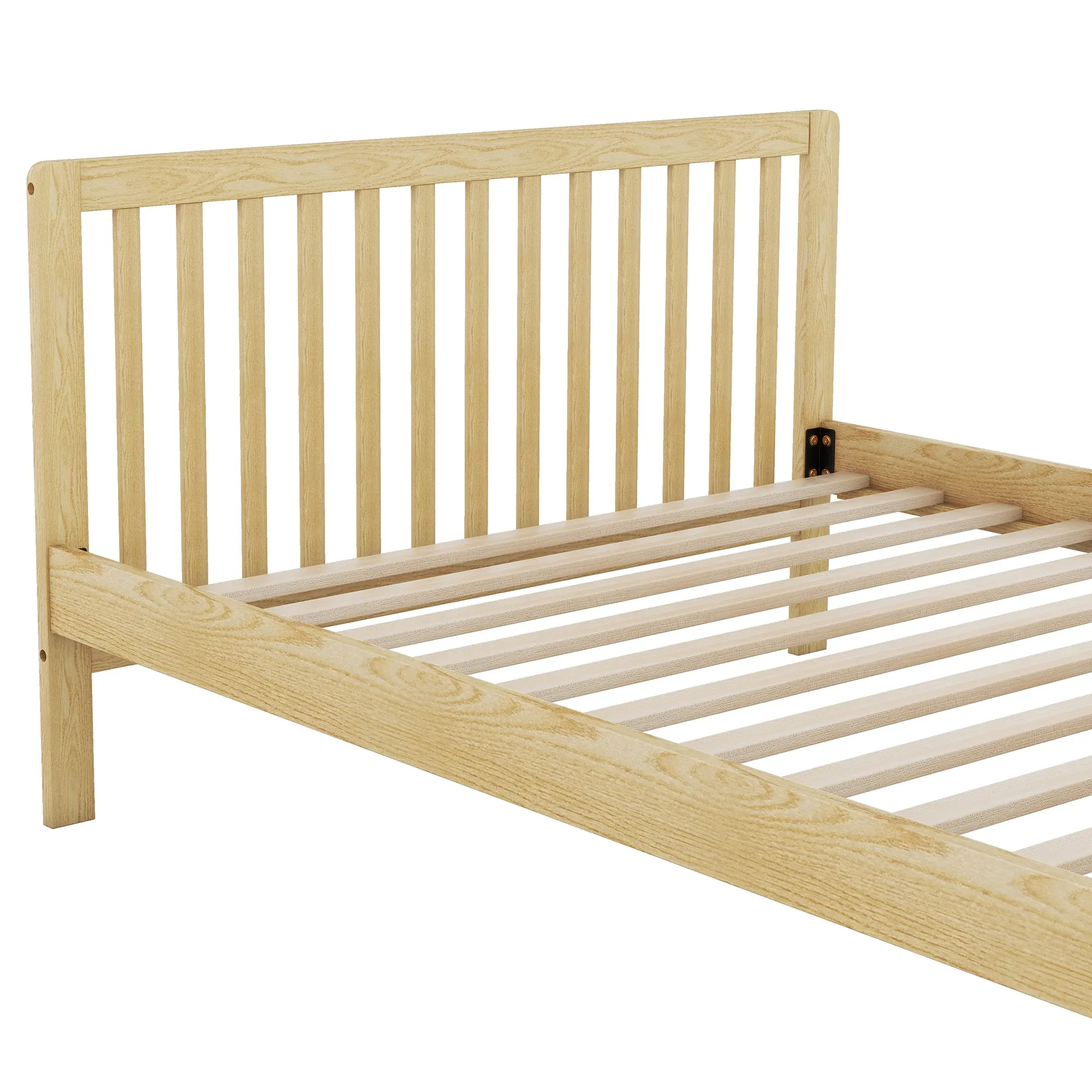 Convertible Crib/Full Size Bed with Changing Table, Natural