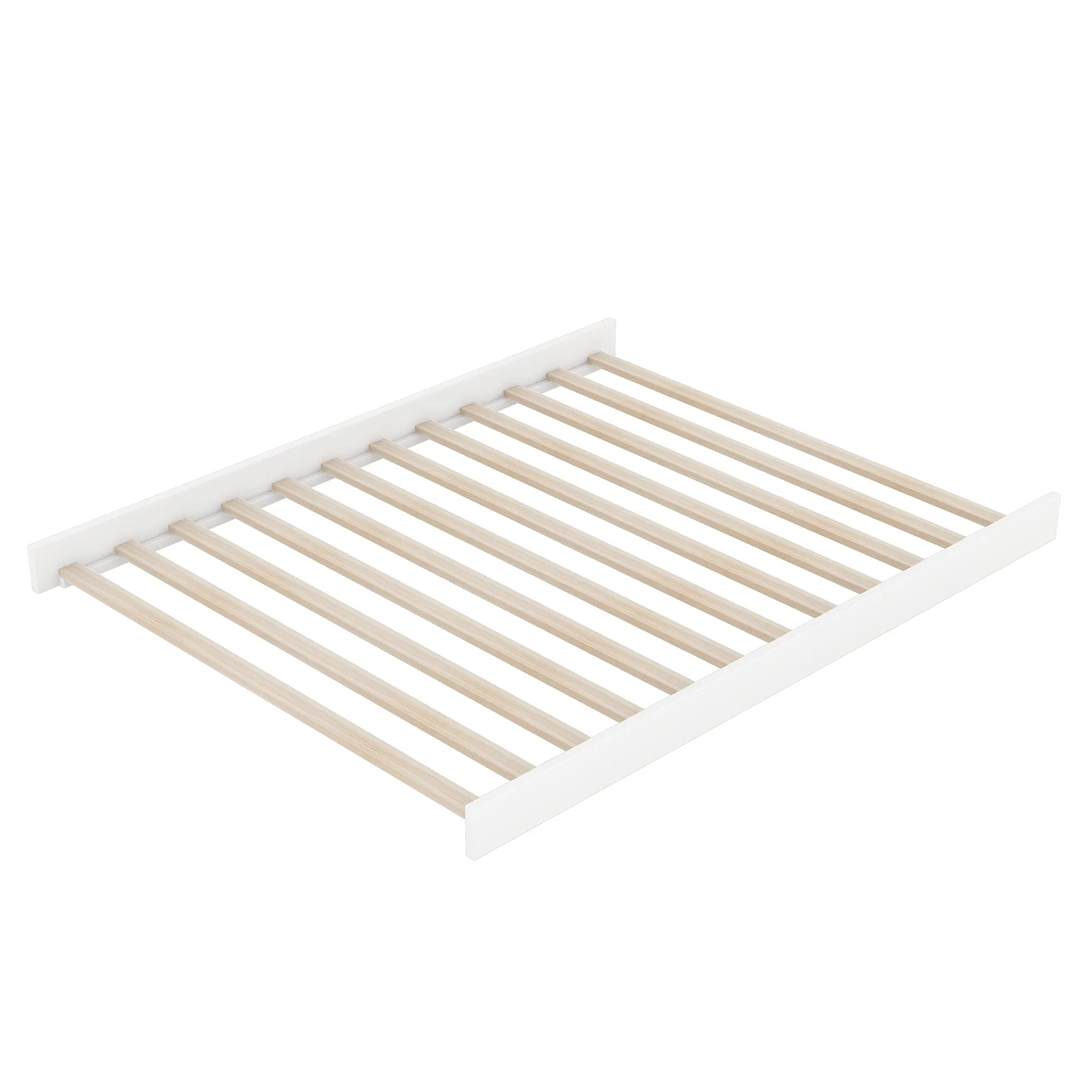 Convertible Crib/Full Size Bed with Changing Table, White