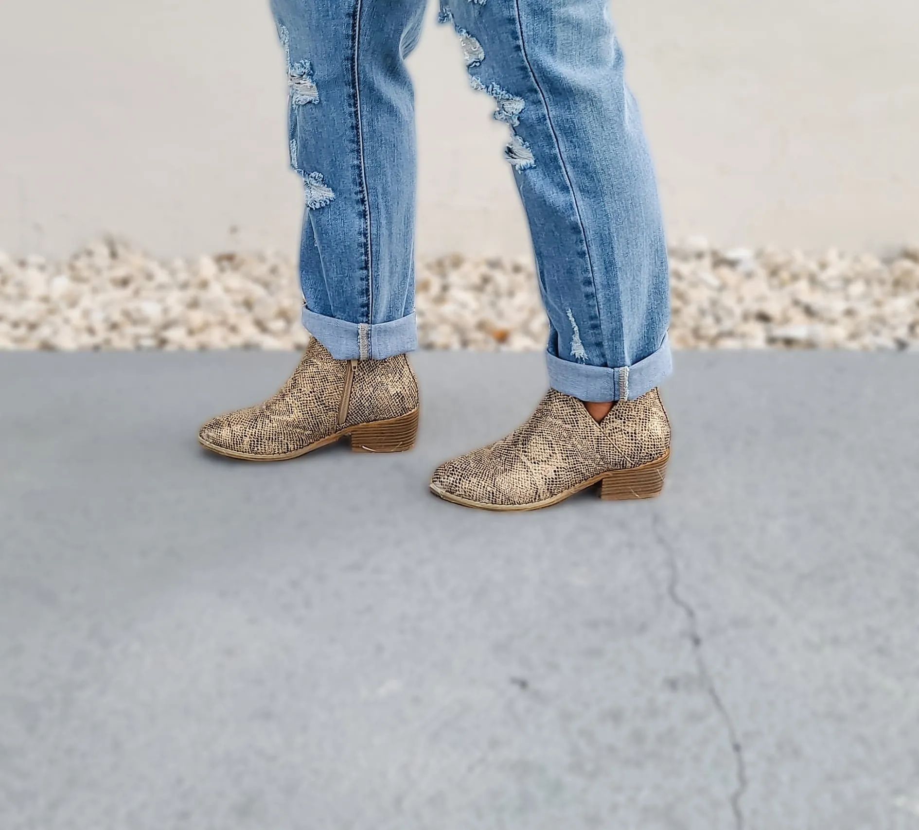 Corky's Golden Snake Booties