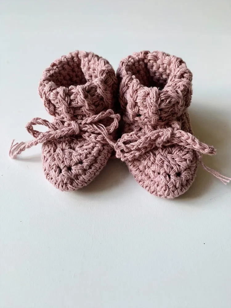 Cotton tie booties