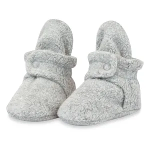 Cozie Fleece Gripper Baby Bootie - Heather Gray