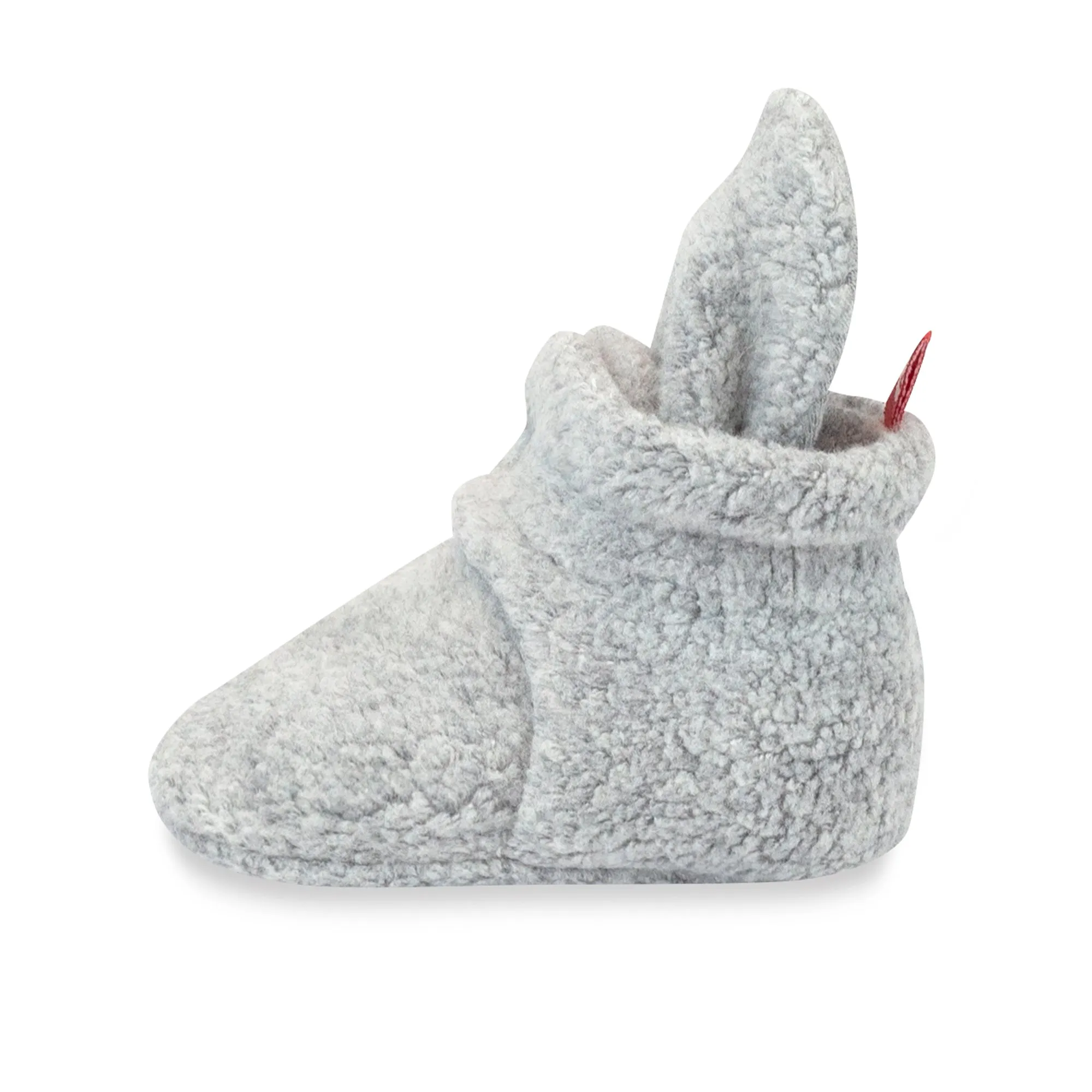 Cozie Fleece Gripper Baby Bootie - Heather Gray