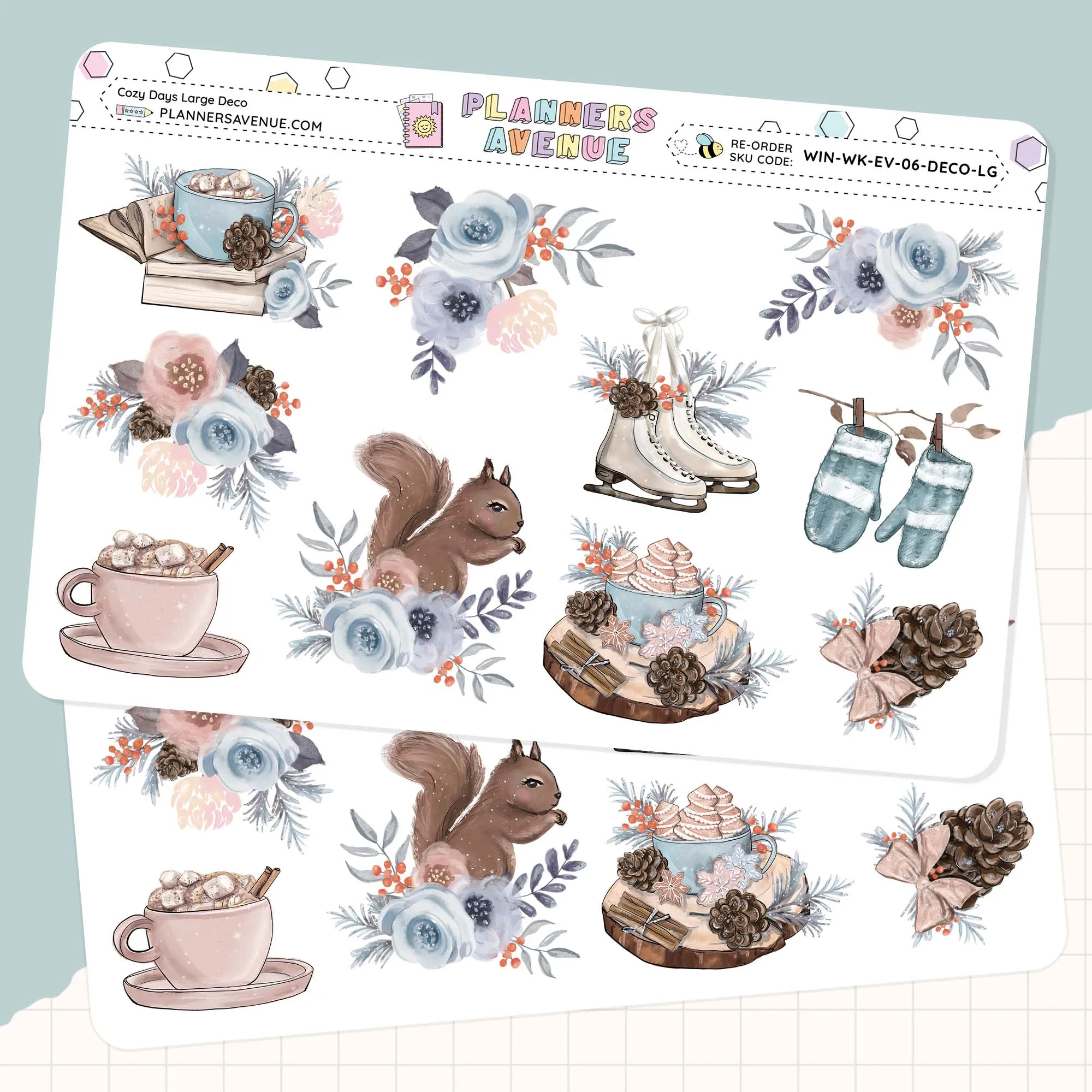 Cozy Days Deluxe Decorative Planner Sticker