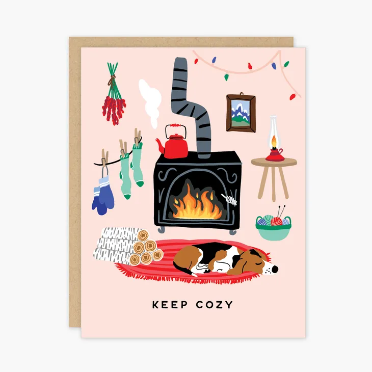 Cozy Hearth Card