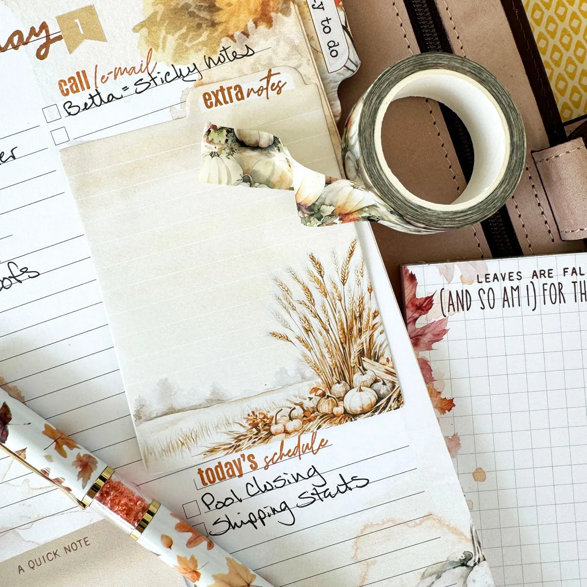 Cozy Season Planner Kit - Choose your insert or notebook October 2024