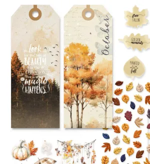 Cozy Season Set of 2 Oversized Tags - October 2024