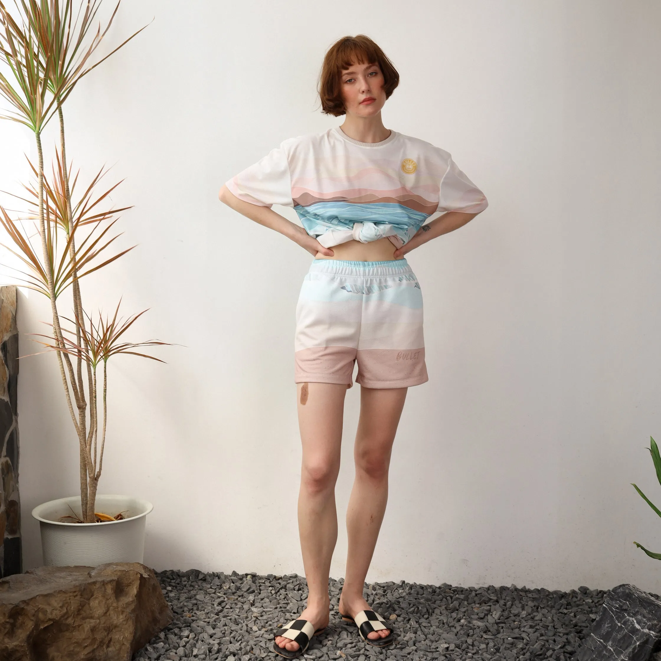 Cozy Short - SEA PRINT1