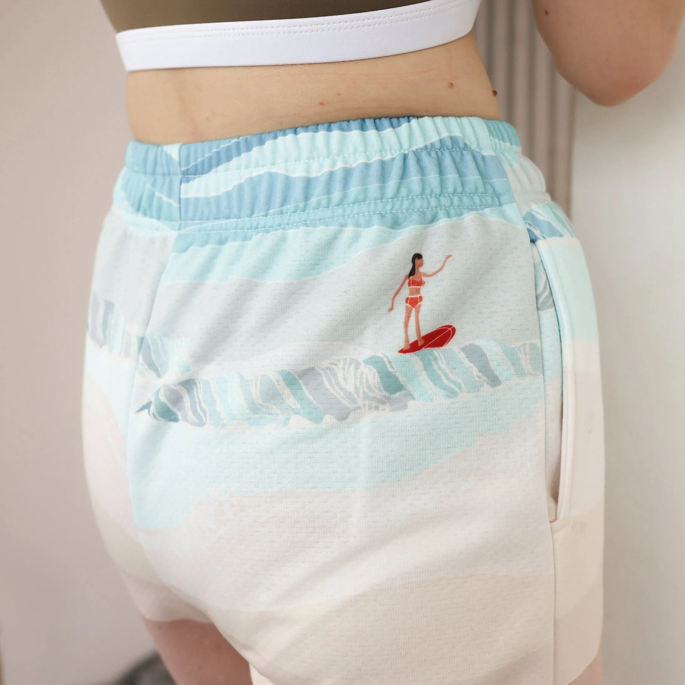 Cozy Short - SEA PRINT1