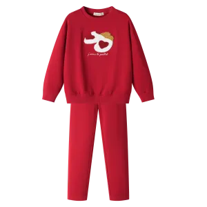 COZY SLIPPER PAJAMA-RED