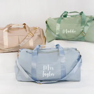 Custom Bridesmaid Duffel Bag Gift