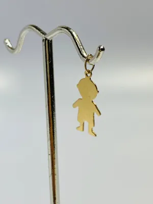 Cute 10mm X 17mm 14K Gold Filled baby Shaped Finding/Charm sku #363-C