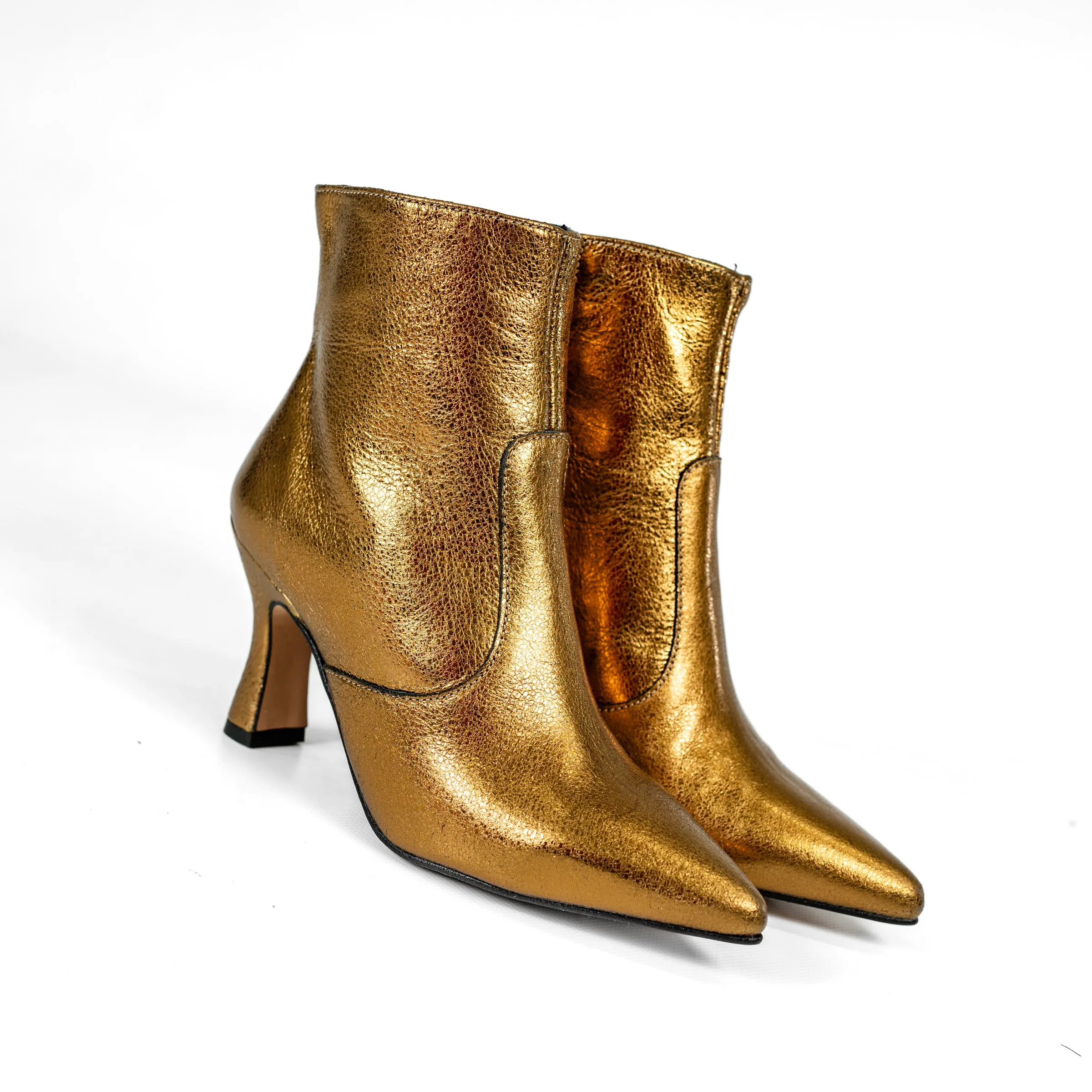 D Chicas Bronze Mariela Heeled Ankle Boot