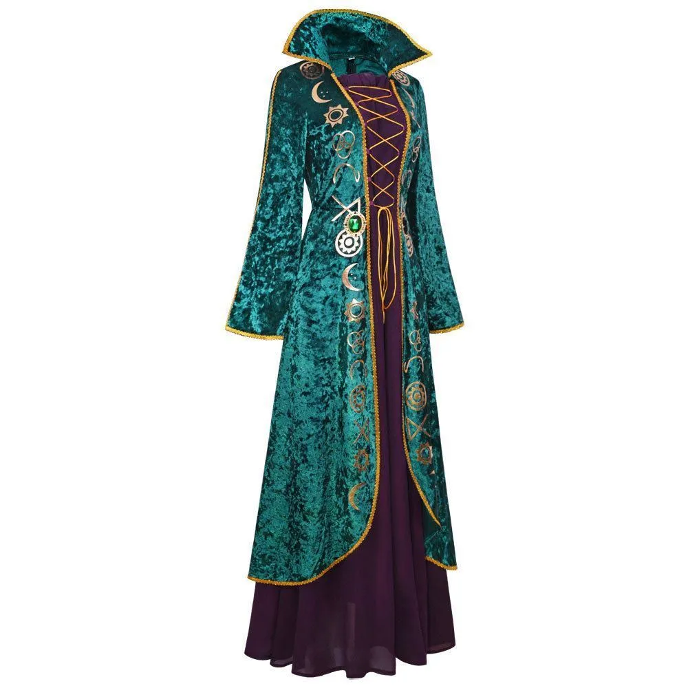 Disney 2022 Movie Hocus Pocus 2 Winifred Sanderson Halloween Cosplay Costume