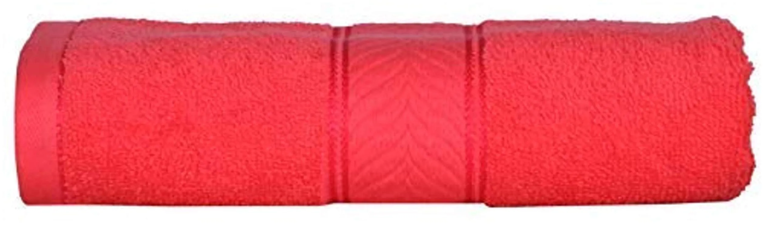 DIVINE OVERSEAS 100% Cotton/Soft/Highly Absorbent - Pack of 1 Elegance Medium Size Bath Towel, Soft Coral