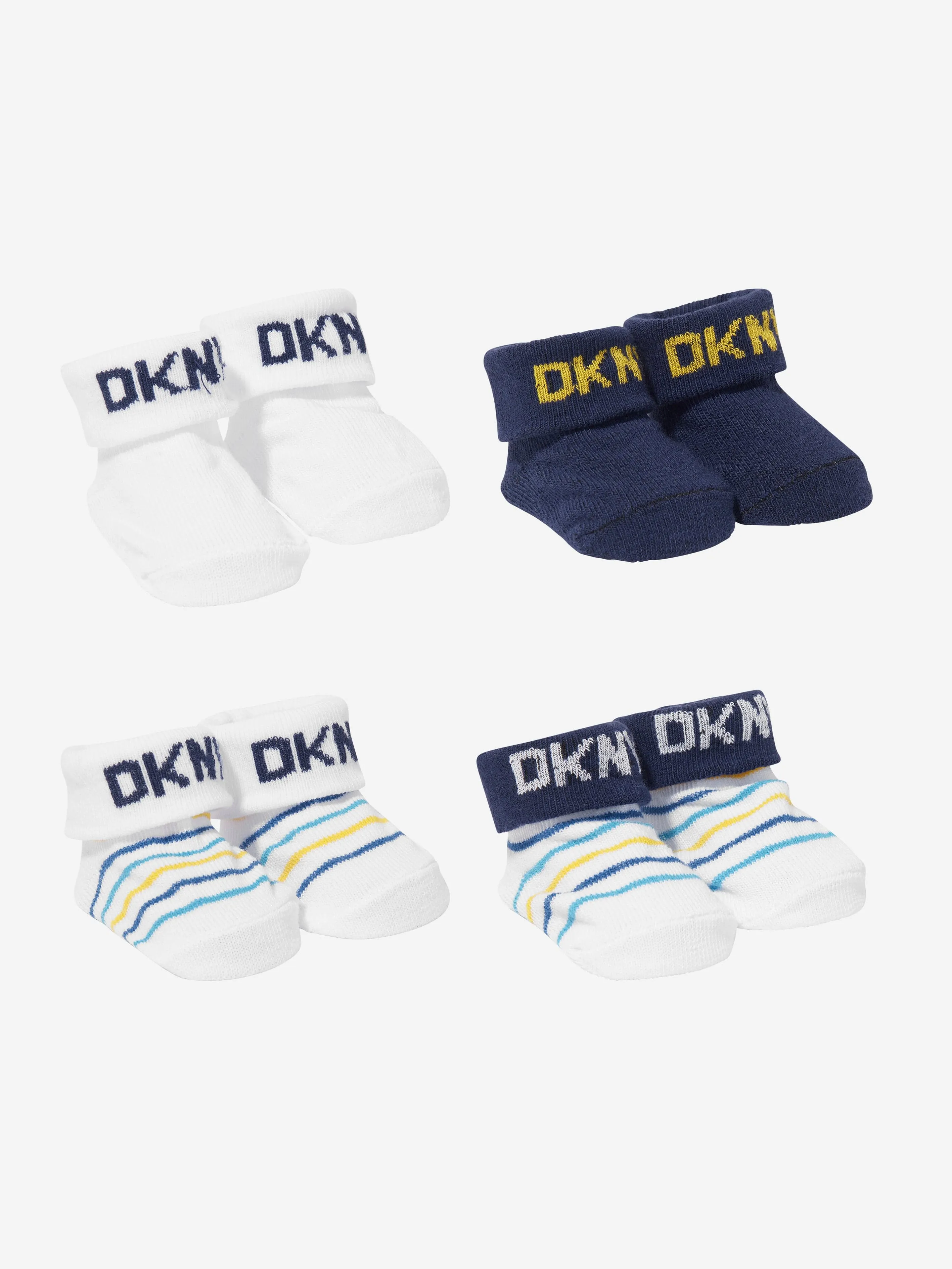 DKNY Baby Boys Socks Boxed Gift Set in Navy