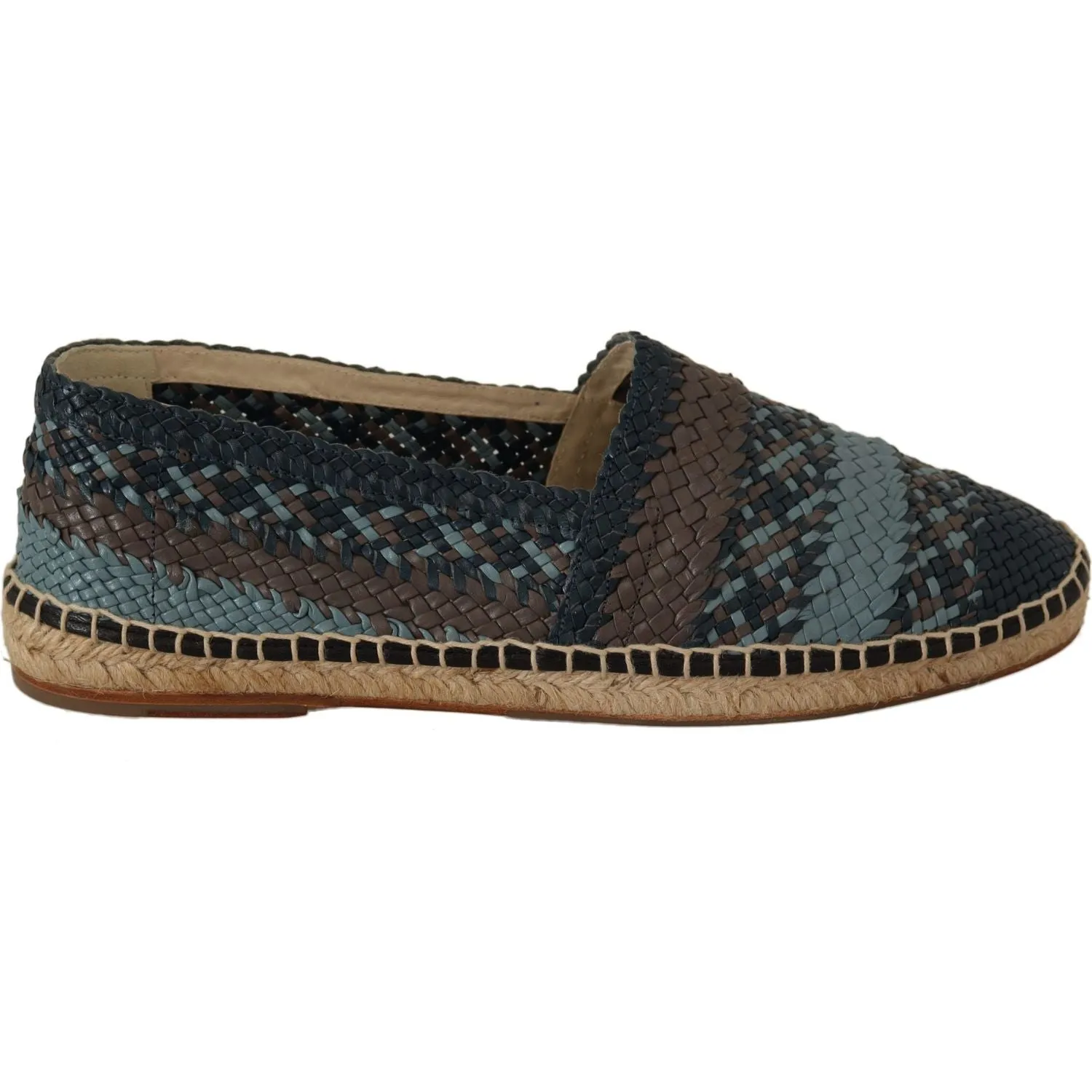 Dolce & Gabbana Elegant Woven Leather Espadrilles