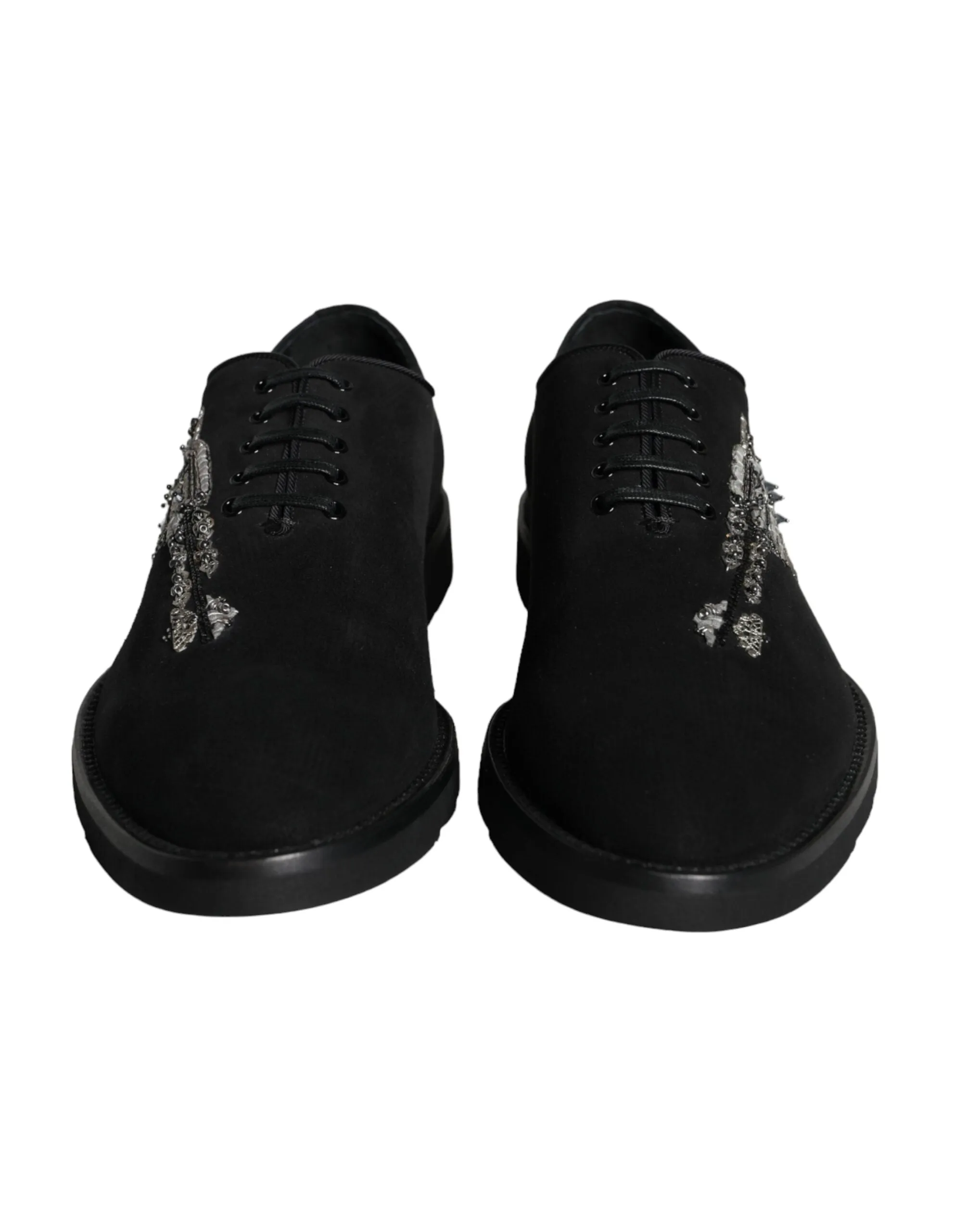 Dolce & Gabbana Sicilia Lace Up Shoes in Black