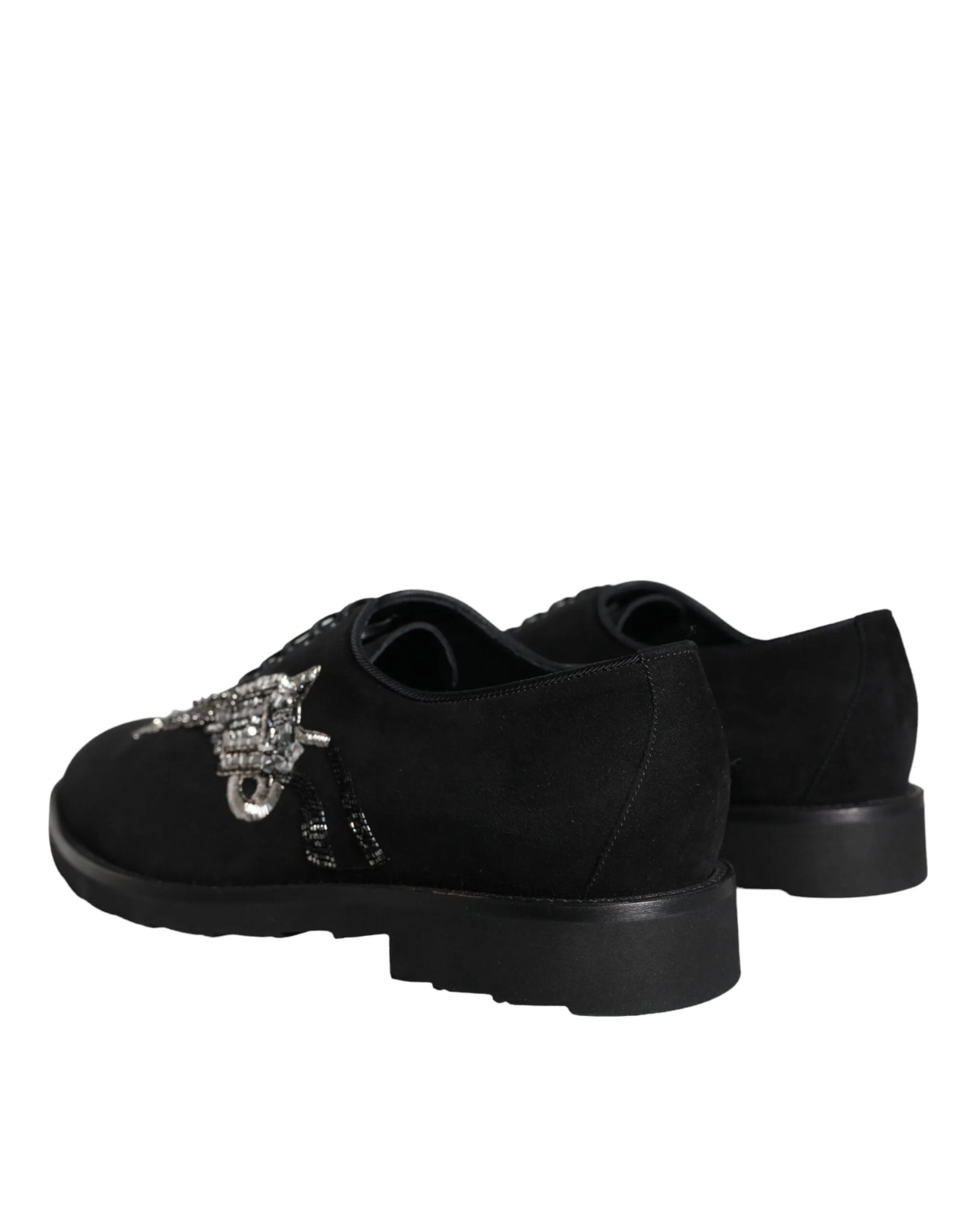 Dolce & Gabbana Sicilia Lace Up Shoes in Black