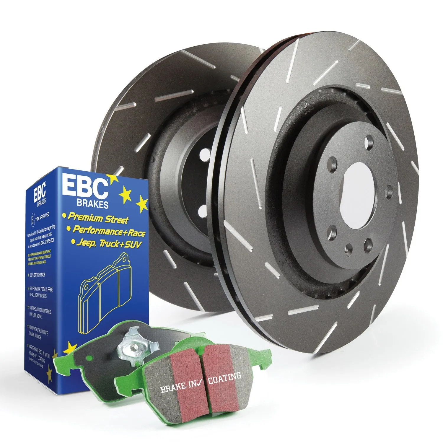 EBC Brakes S2KF1829 S2 Kits Greenstuff 6000 and USR Rotors