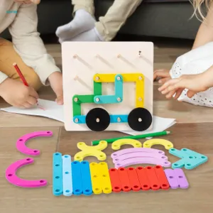 Educational Stacking Wooden Blocks Toys For Kids