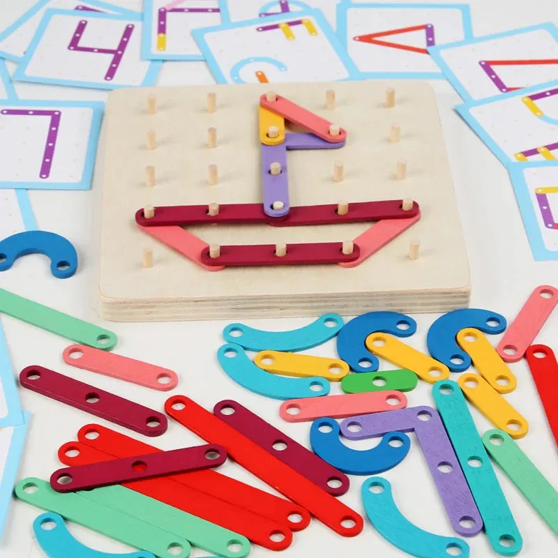 Educational Stacking Wooden Blocks Toys For Kids