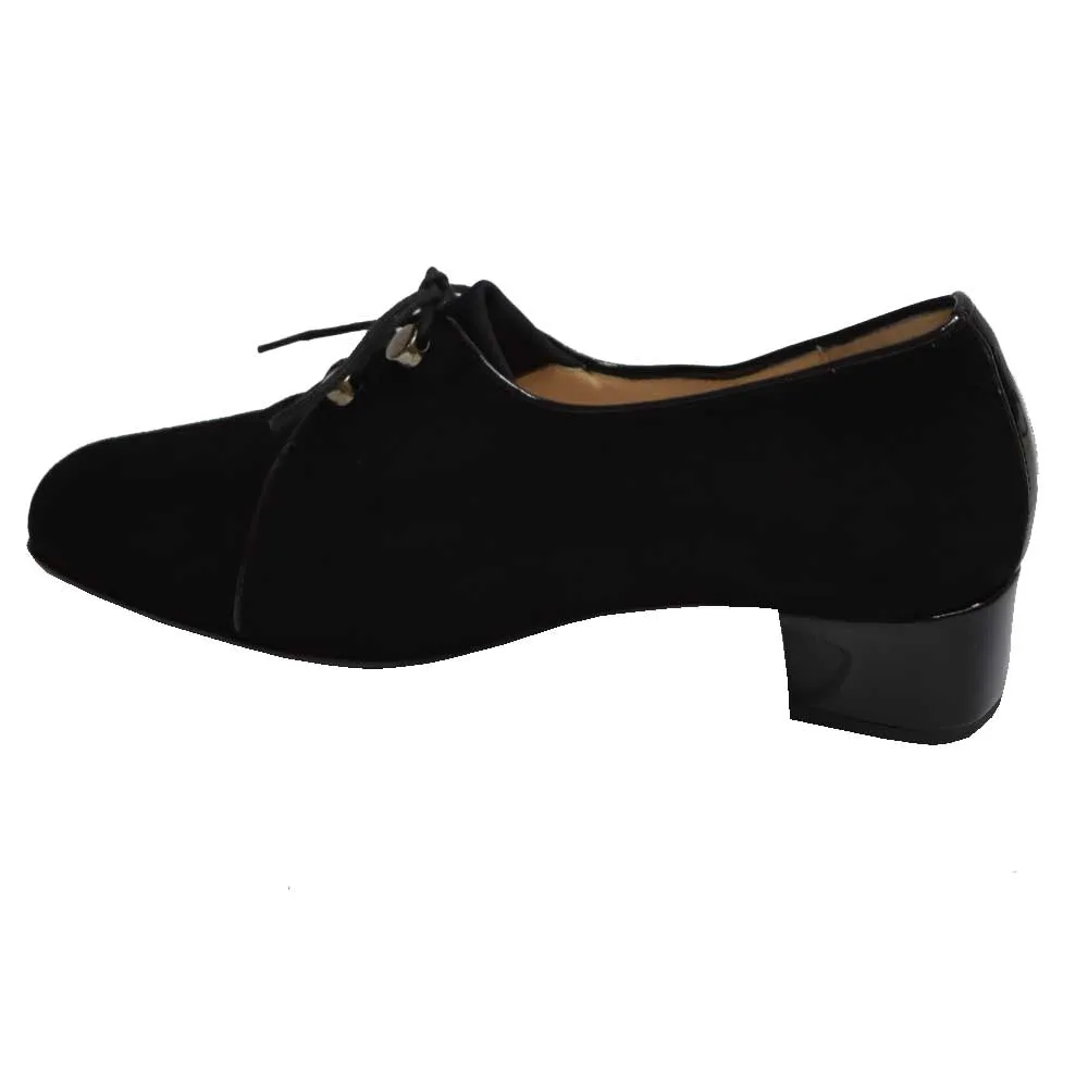 Evelyn Lace Black Nubuck