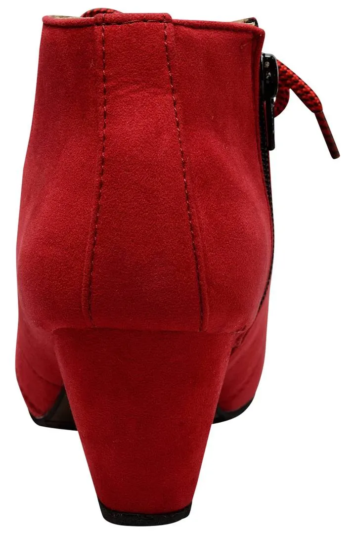 Exotique Women's Red Casual Boot