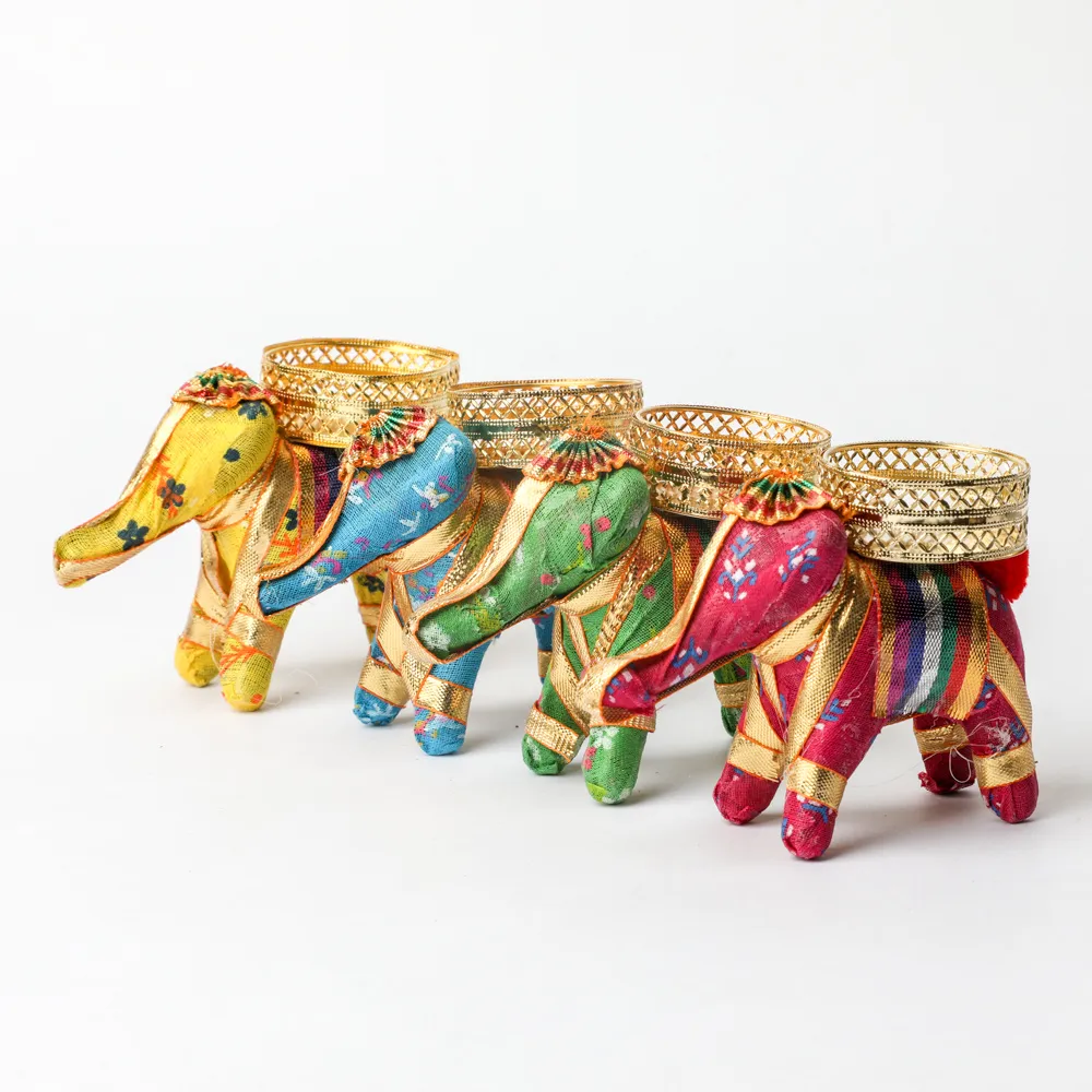 Fabric Elephant Tealight Holder