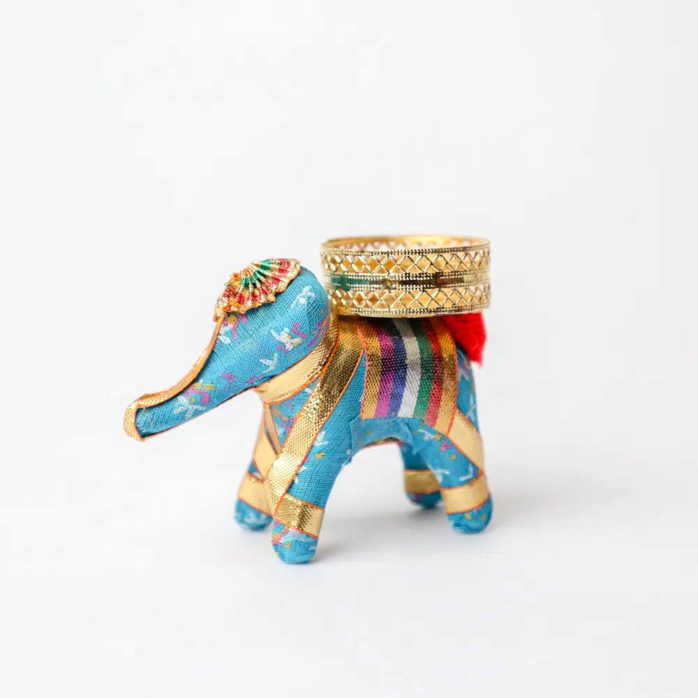 Fabric Elephant Tealight Holder