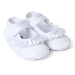 Fave Baby Girl White Woven Booties