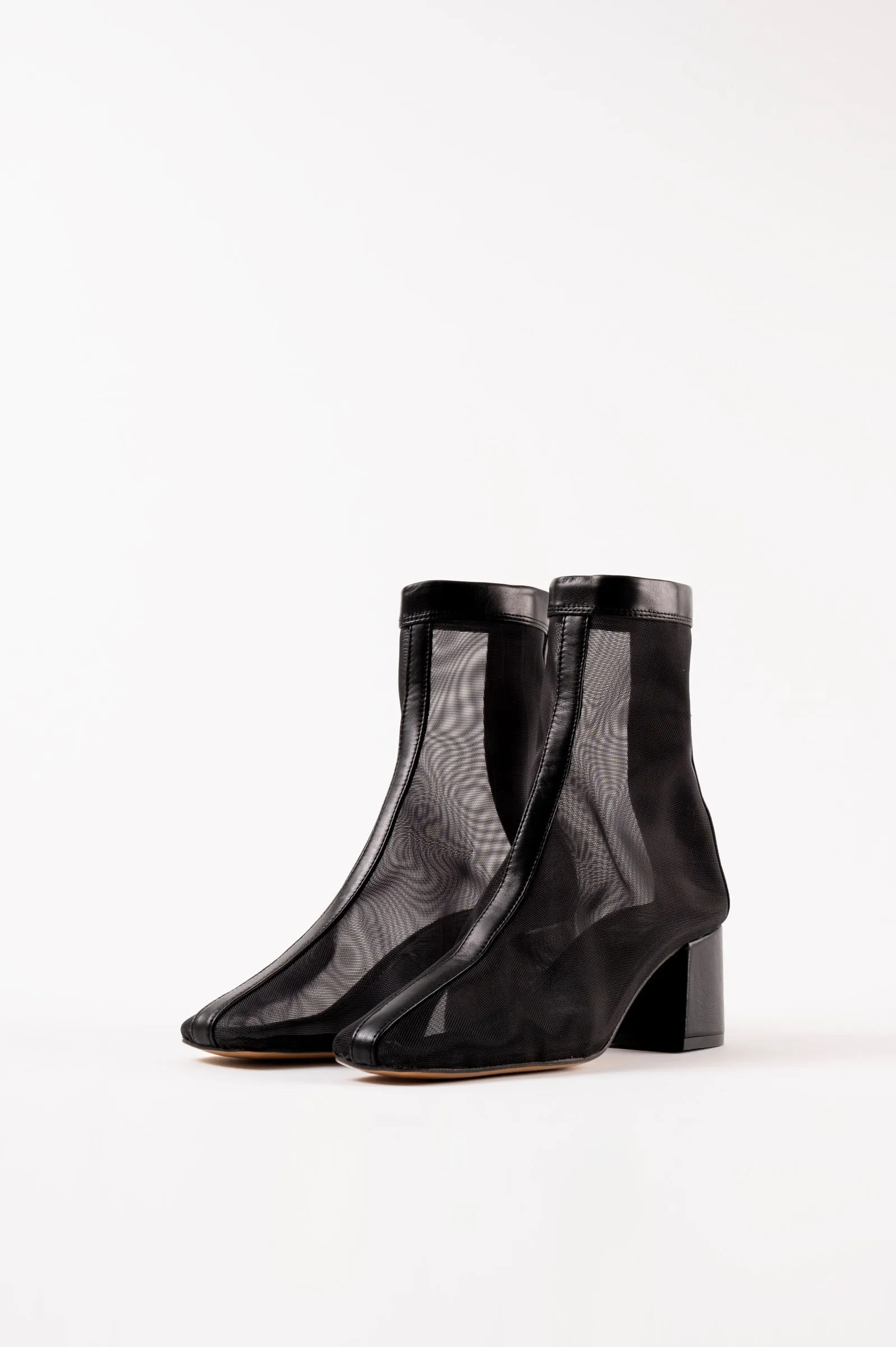 FIRME - Black Tulle Boots