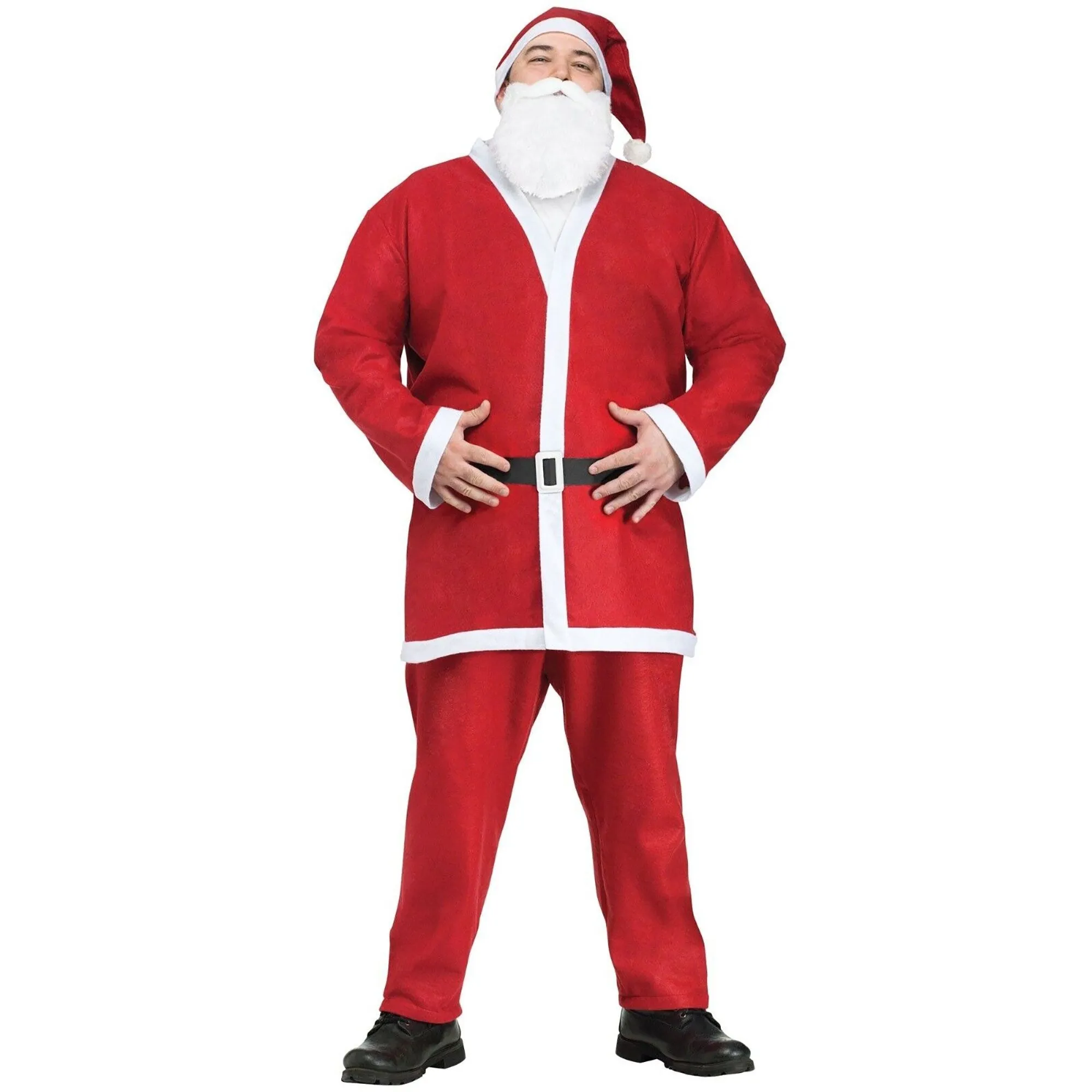 Flannel Santa Costume for Adults