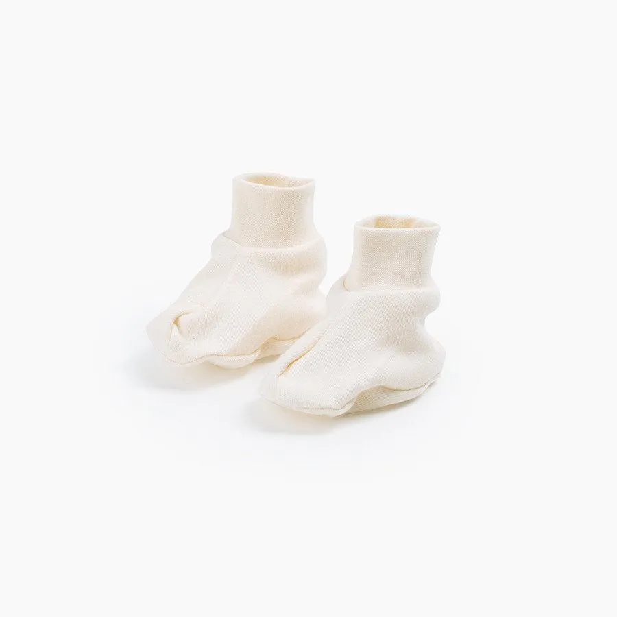 Fog Linen Organic Cotton Baby Booties