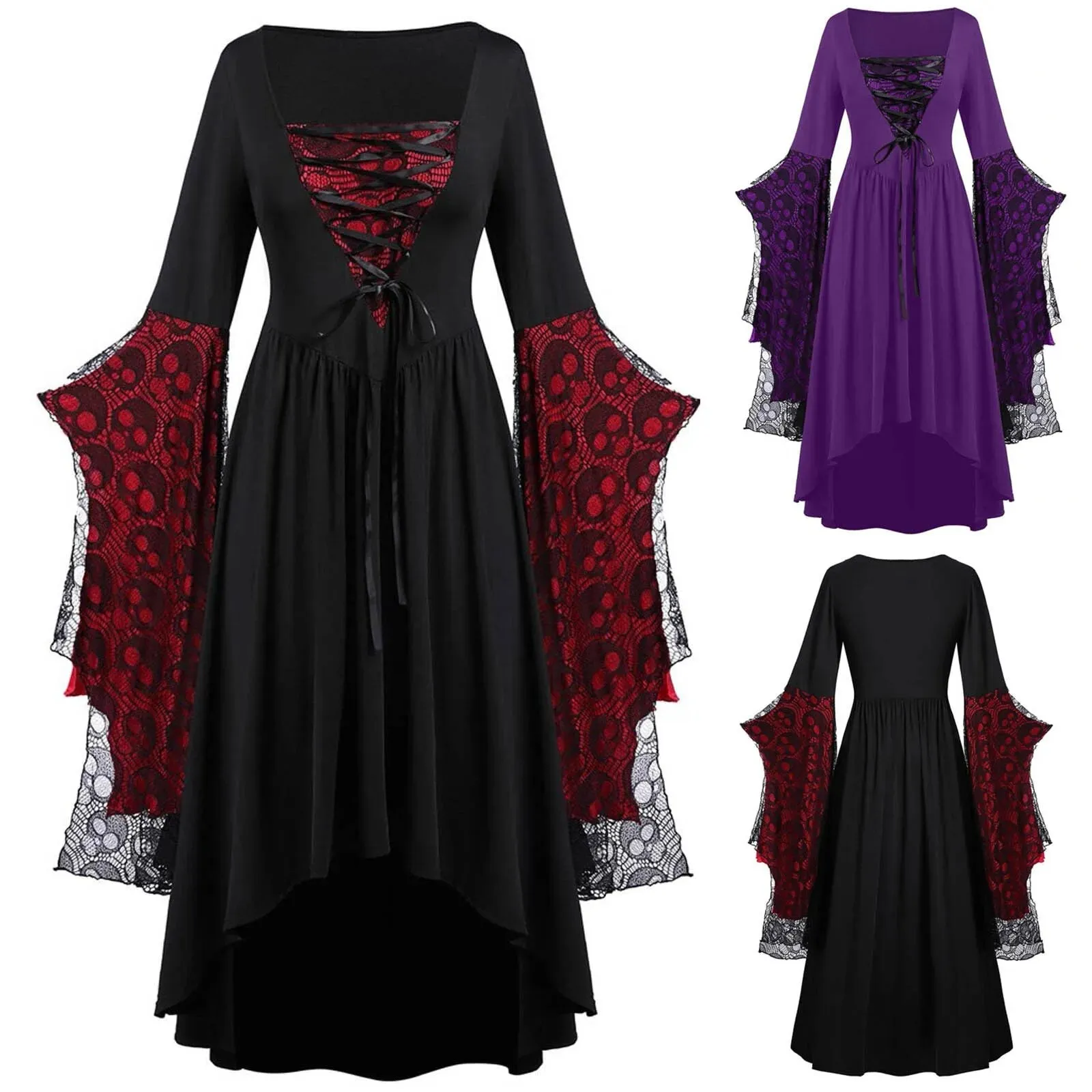 Funki Buys | Dresses | Women's Long Medieval Cosplay Dress