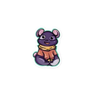 Gaming Dino Family: Cozy Panda Sticker