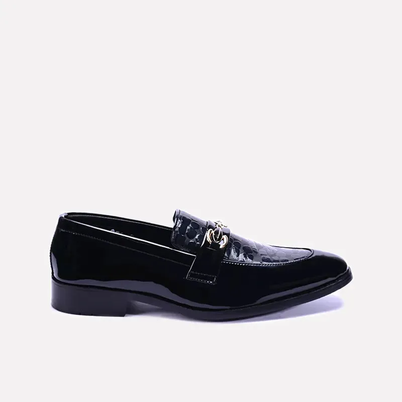 Gerald Black Horsebit Dress Shoes 0110931