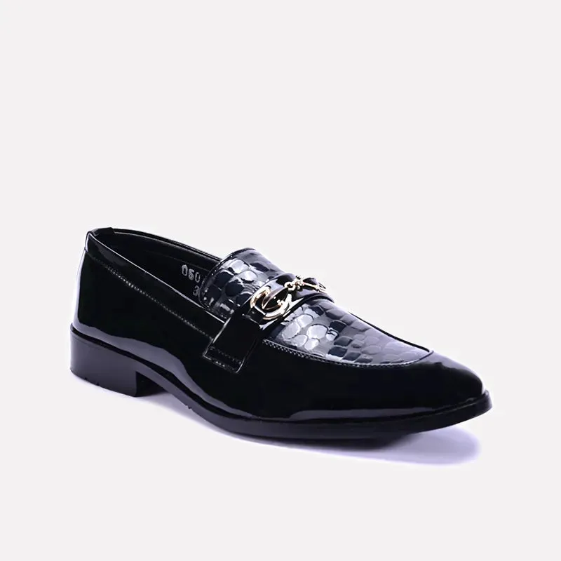 Gerald Black Horsebit Dress Shoes 0110931