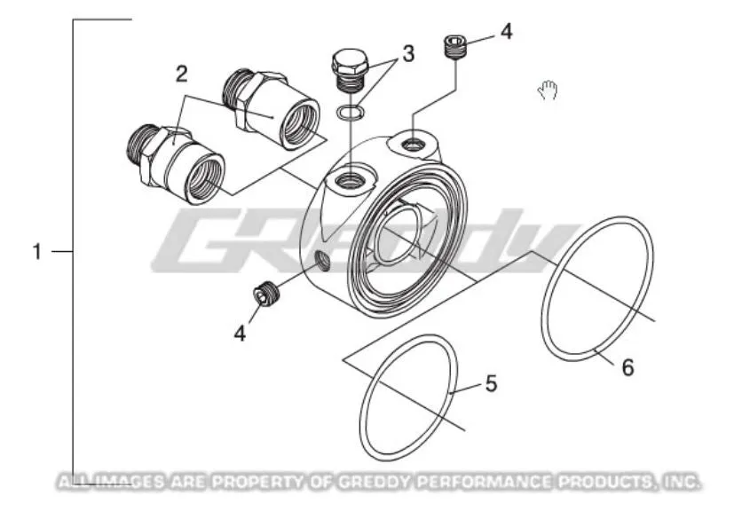 GReddy Universal Oil Filter Block Adapter (gre12002801)