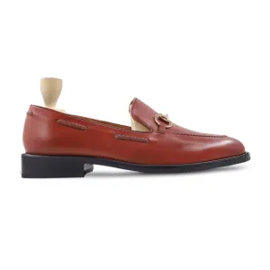 Greta - Men's Tan Brown Calf Leather Loafer