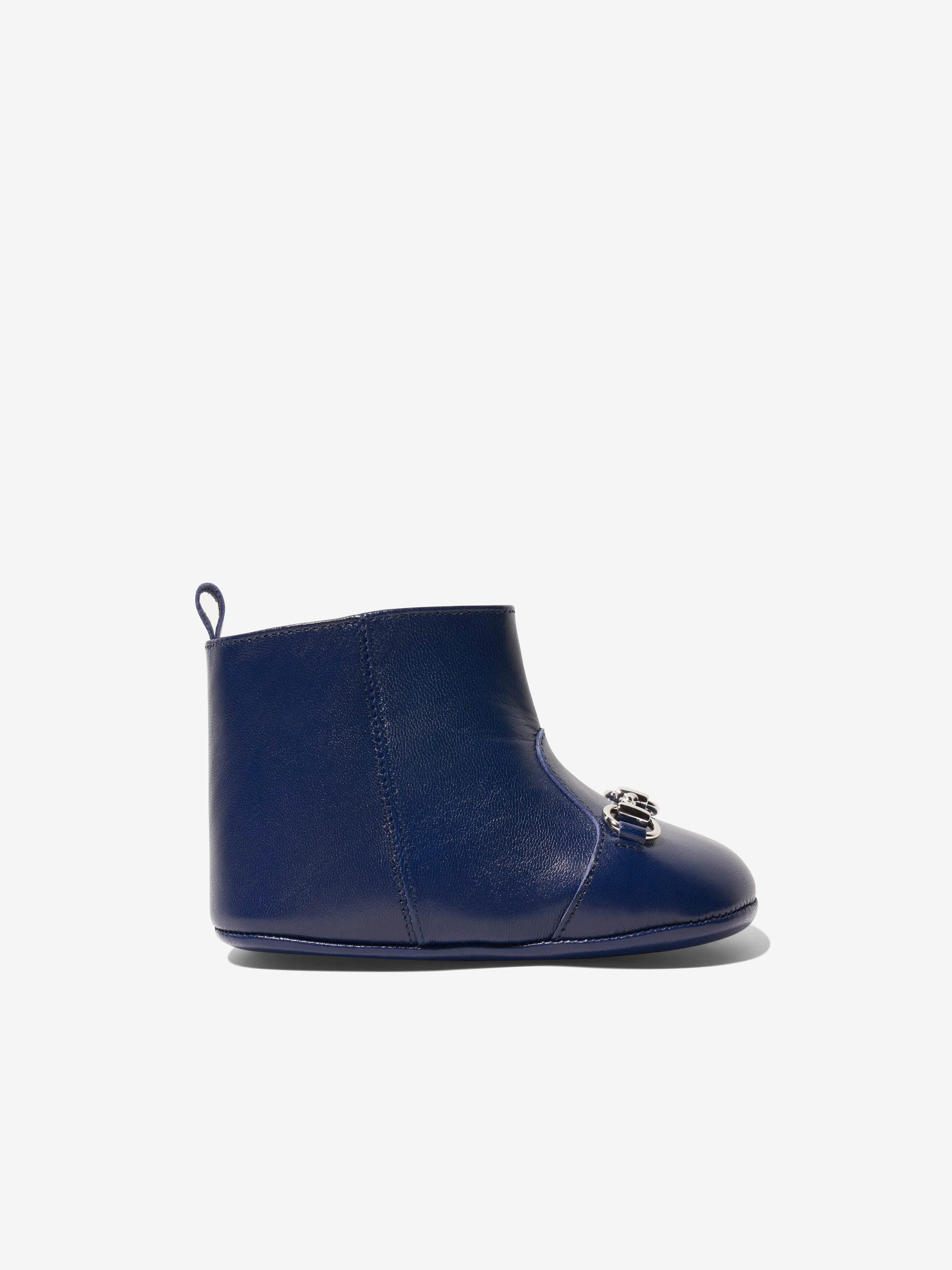 Gucci Baby Girls Leather Horsebit Booties