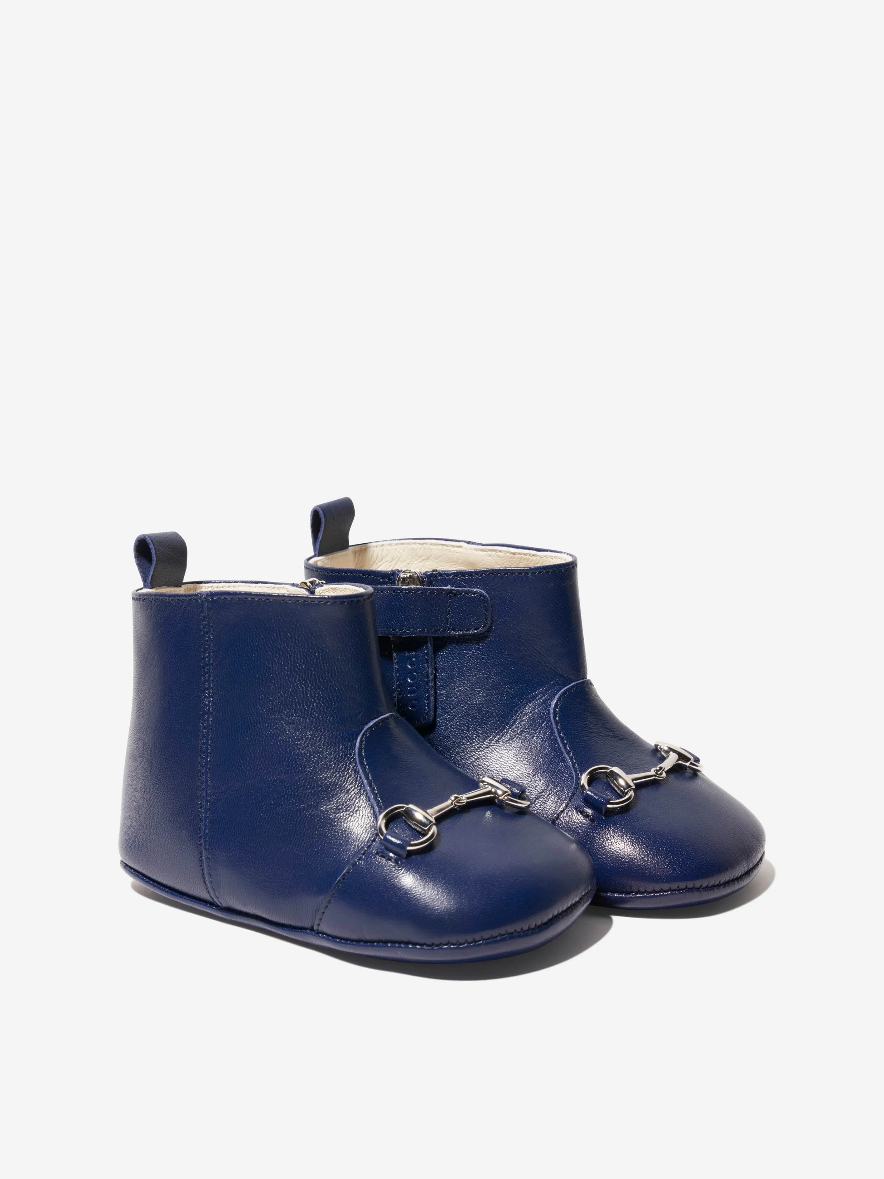 Gucci Baby Girls Leather Horsebit Booties