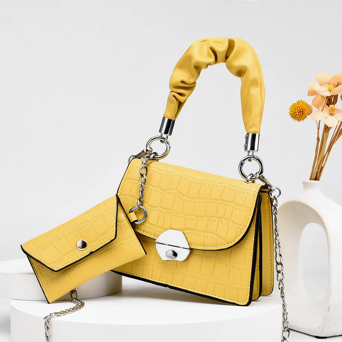 Hand bag Large capacity Fashion handbags Leather Crossbody