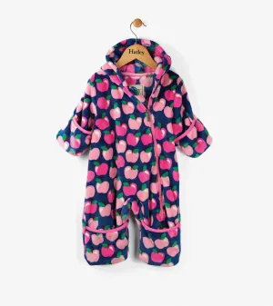 Hatley Baby Girl Apple Orchard Fuzzy Fleece Mini Bundlers